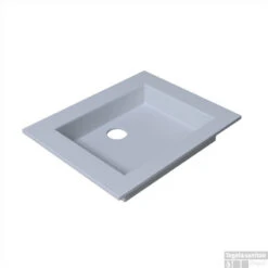 B&w-luxury Vedere Meubelwastafel 60x48 Cm. 1x Kr.gat Wit