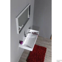 Wastafel Sapho Amur Rechthoek 90x46x12.5 Cm Cast Marble Wit -Sealkin Badkamermeubilair Winkel 55032 wastafel sapho amur rechthoek 90x46x12.5 cm marmer wit 4