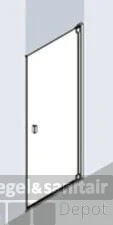Kermi Raya Draaideur 1-dlg.100x200 Cm. Rechts Op Douchevloer Matzilver-clean Glas 4 Kermi Raya Draaideur 1-dlg.100x200 Cm. Rechts Op Douchevloer Matzilver-clean Glas - Afbeelding 2