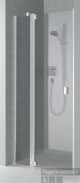 Kermi Raya Draaideur 100x200 Vast Segment Links Op Douchevloe Matzilver-helder Glas 3 Kermi Raya Draaideur 100x200 Vast Segment Links Op Douchevloe Matzilver-helder Glas