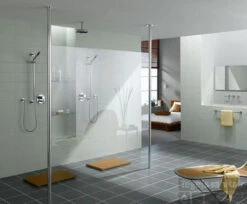 Kermi Walk-in Shower Free Inloopdouche 118 X 200 Cm. Zilver Glans-helder Glas