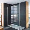 Kermi Walk-in Shower Wall Inloopdouche 118 X 200 Cm. Matzilver-helder Glas