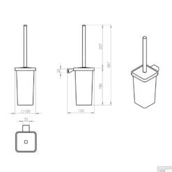 Toiletborstelhouder Sapho Gedy Hangend Vierkant 38.7x10x13 Cm Chroom 7 Toiletborstelhouder Sapho Gedy Hangend Vierkant 38.7x10x13 Cm Chroom -Sealkin Badkamermeubilair Winkel 573303 toiletborstelhouder sapho gedy hangend vierkant 38.7x10x13 cm chroom 2