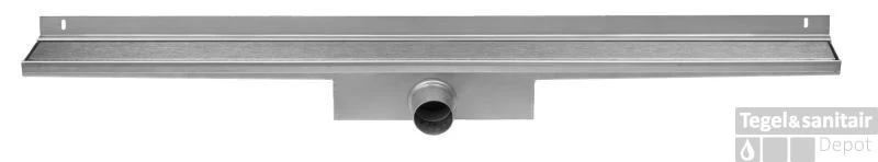 Easydrain Compact Wall Zero Afvoergoot 6x110 Cm. Zijuitlaat Rvs 3 Easydrain Compact Wall Zero Afvoergoot 6x110 Cm. Zijuitlaat Rvs