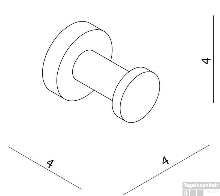 B&w-luxury Nice Haak Chroom 4 B&w-luxury Nice Haak Chroom - Afbeelding 2