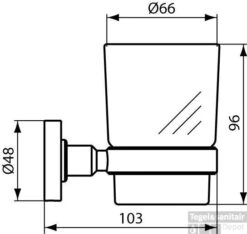 Ideal Standard Iom Glashouder Met Glas Chroom-mat Glas 5 Ideal Standard Iom Glashouder Met Glas Chroom-mat Glas -Sealkin Badkamermeubilair Winkel 63405