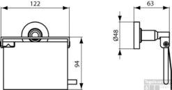 Ideal Standard Iom Closetrolhouder Met Klep Chroom -Sealkin Badkamermeubilair Winkel 63412