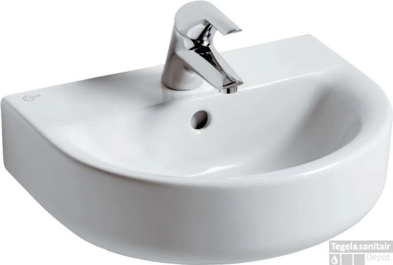 Ideal Standard Connect Arc Wastafel 45 X 36 Cm. Wit 3 Ideal Standard Connect Arc Wastafel 45 X 36 Cm. Wit