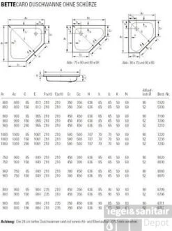 Bette Caro Plaatstalen Douchebak 90 X 90 X 3,5 Cm. 3,5 Mm. Wit -Sealkin Badkamermeubilair Winkel 65390