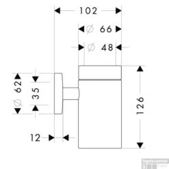 Hansgrohe E/s Tandenborstelhouder Chroom 5 Hansgrohe E/s Tandenborstelhouder Chroom -Sealkin Badkamermeubilair Winkel 68124