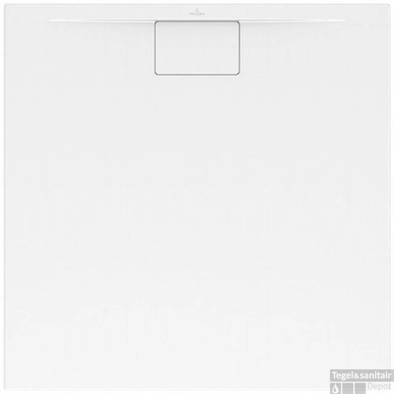 Villeroy & Boch Architectura Douchebak 100 X 100 X 4.8 Cm. Metalrim Grijs 3 Villeroy & Boch Architectura Douchebak 100 X 100 X 4.8 Cm. Metalrim Grijs
