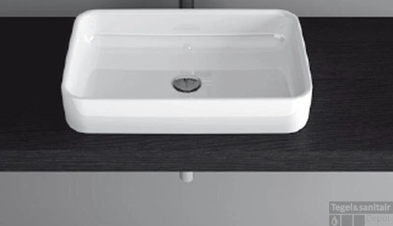 Bette Art Opzet Wastafel 60x40x11 Cm. Zonder Kraangat Wit 3 Bette Art Opzet Wastafel 60x40x11 Cm. Zonder Kraangat Wit