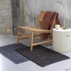 Badmat Sealskin Aztec 60x90 Cm Katoen Donkergrijs -Sealkin Badkamermeubilair Winkel 800095 sfeer 4