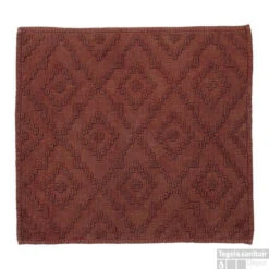 Badmat Sealskin Aztec 60x60 Cm Katoen Donkerroze