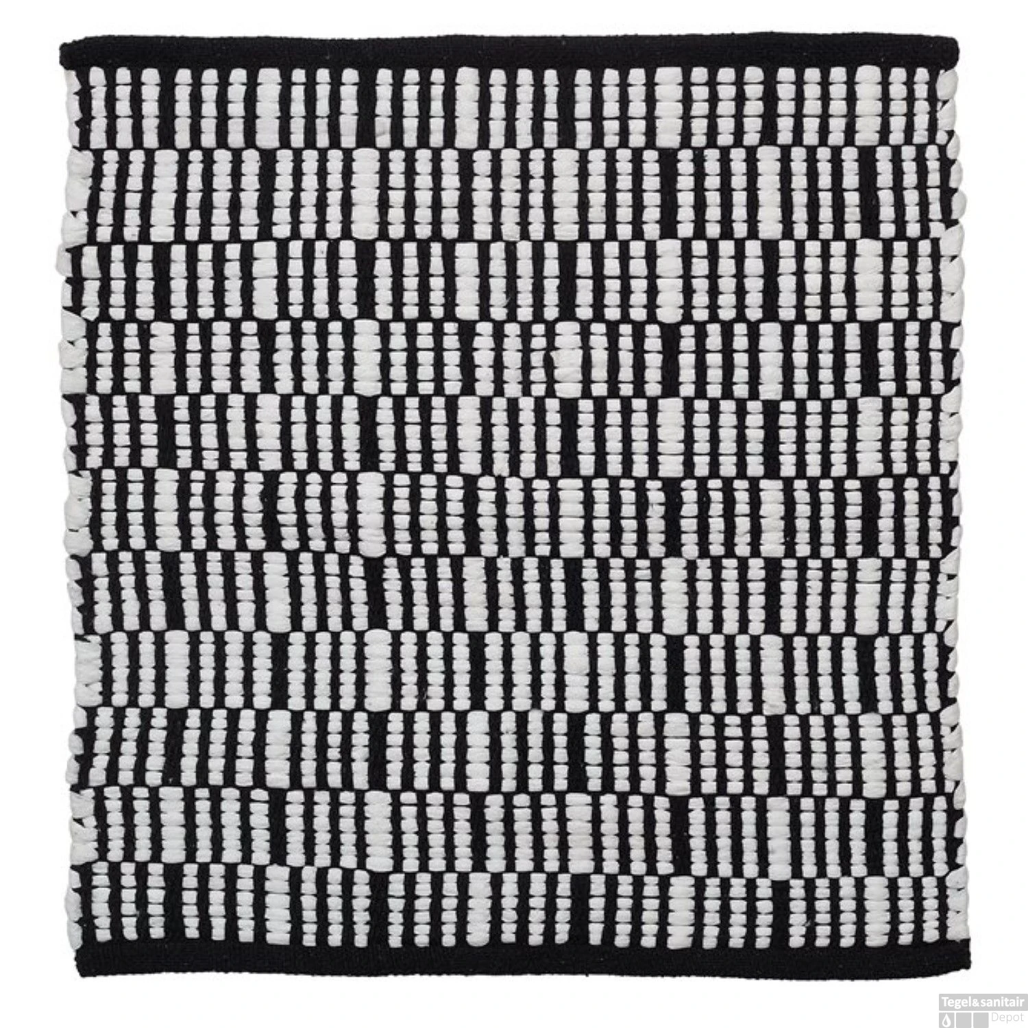 Badmat Sealskin Bandra 60x60 Cm Katoen Zwart 4 Badmat Sealskin Bandra 60x60 Cm Katoen Zwart - Afbeelding 2