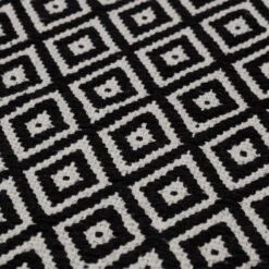 Badmat Sealskin Trellis 60x60 Cm Katoen Zwart -Sealkin Badkamermeubilair Winkel 800107 sfeer 1 1