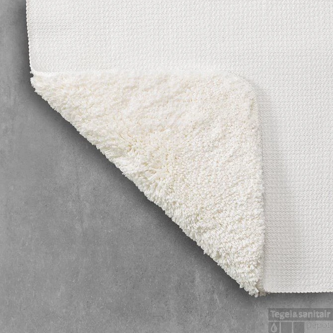 Badmat Sealskin Angora 60x60 Cm Polyester Off-white 5 Badmat Sealskin Angora 60x60 Cm Polyester Off-white - Afbeelding 3