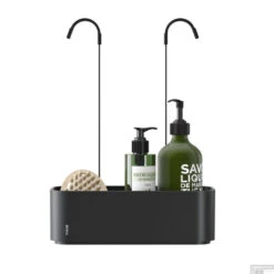 Ophangbaar Doucherek Tiger 2-Store Voor Douchekraan 25 Cm Zwart -Sealkin Badkamermeubilair Winkel 800376 sfeer 3