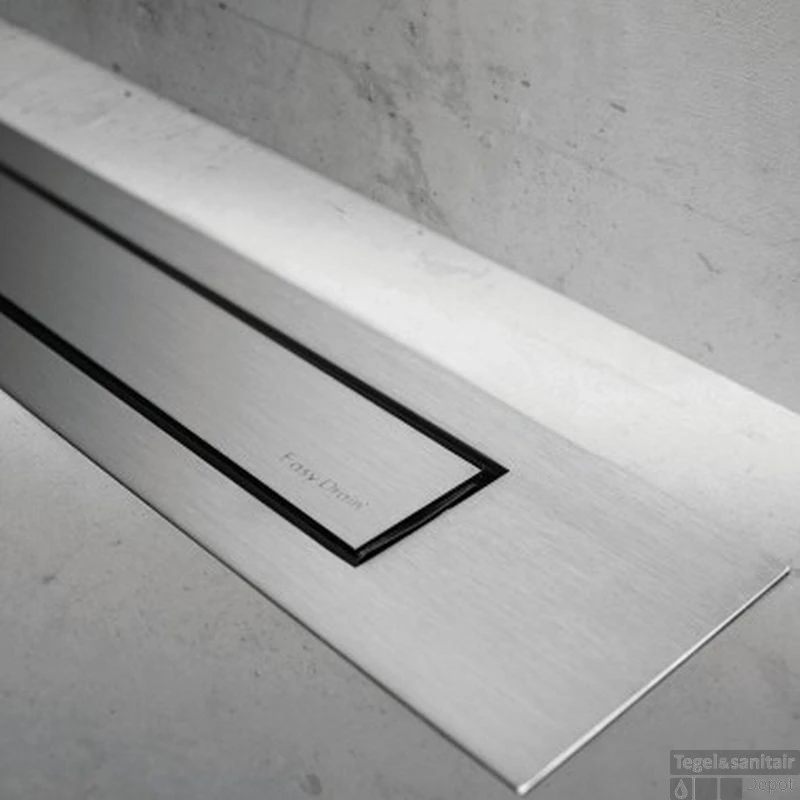 Easydrain Compact Modulo Design Douchegoot 80 Cm. Rooster Z4 Waterslot 30 Mm. Rvs Geborsteld 3 Easydrain Compact Modulo Design Douchegoot 80 Cm. Rooster Z4 Waterslot 30 Mm. Rvs Geborsteld