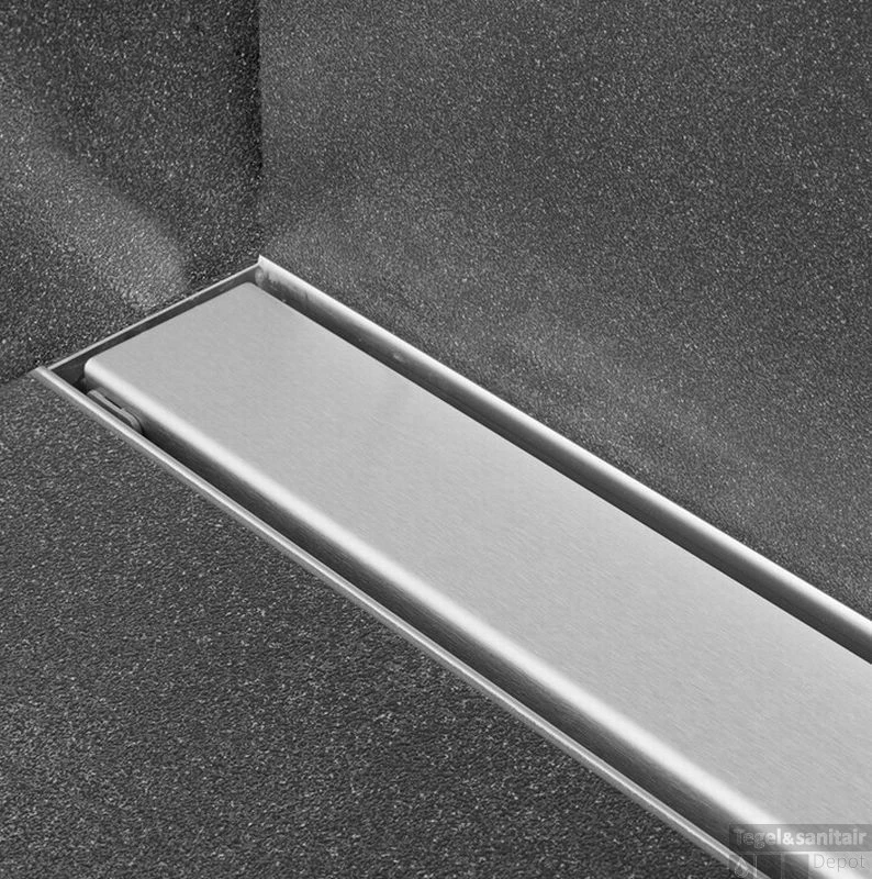 Easydrain Compact Wall Zero Afvoergoot 6x110 Cm. Zijuitlaat Rvs 4 Easydrain Compact Wall Zero Afvoergoot 6x110 Cm. Zijuitlaat Rvs - Afbeelding 2