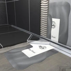 Easydrain S-line Douchegoot 80 Cm.met Rooster Zero Voor Tegel -Sealkin Badkamermeubilair Winkel 81509