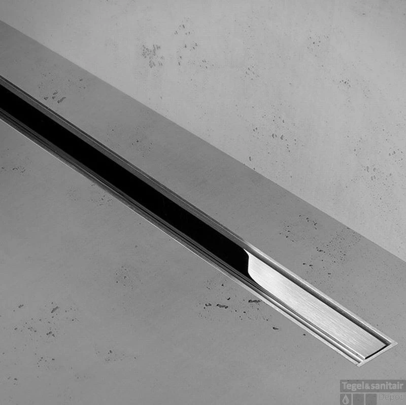 Easydrain Xs Taf Douchegoot 160 Cm. Met Rooster Z1 Waterslot 50mm. Rvs Geborsteld 3 Easydrain Xs Taf Douchegoot 160 Cm. Met Rooster Z1 Waterslot 50mm. Rvs Geborsteld