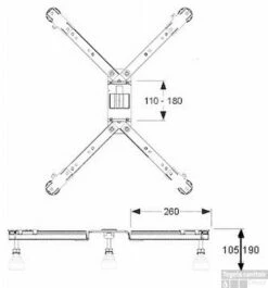 Villeroy & Boch Verstelbare Ondersteuning -Sealkin Badkamermeubilair Winkel 82259