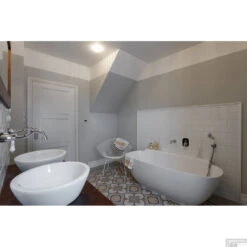 Vrijstaand Bad Sapho Nigra Gegoten Marmer 158x80x59 Cm Wit -Sealkin Badkamermeubilair Winkel 82511 vrijstaand bad sapho nigra marmer 158x80x59 cm wit 2