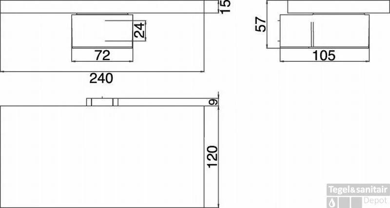 Emco Liaison Planchet 24 Cm. Chroom 4 Emco Liaison Planchet 24 Cm. Chroom - Afbeelding 2
