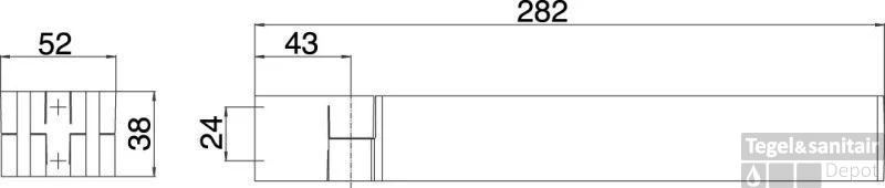 Emco Liaison Dubbele Handdoekhouder 28 Cm. Chroom 4 Emco Liaison Dubbele Handdoekhouder 28 Cm. Chroom - Afbeelding 2