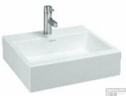 Laufen Living City Wastafel 50x46 Cm. Met 1 Kraangat Wit