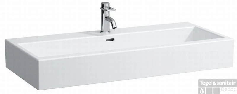 Laufen Living City Opbouw Wastafel 100x46 Cm. Met 1 Kraangat Wit 3 Laufen Living City Opbouw Wastafel 100x46 Cm. Met 1 Kraangat Wit