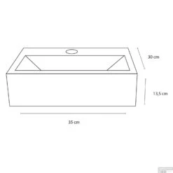 Hoekfontein Differnz Eos 13.5x35x30 Cm Keramiek Wit -Sealkin Badkamermeubilair Winkel 8710735757224 08