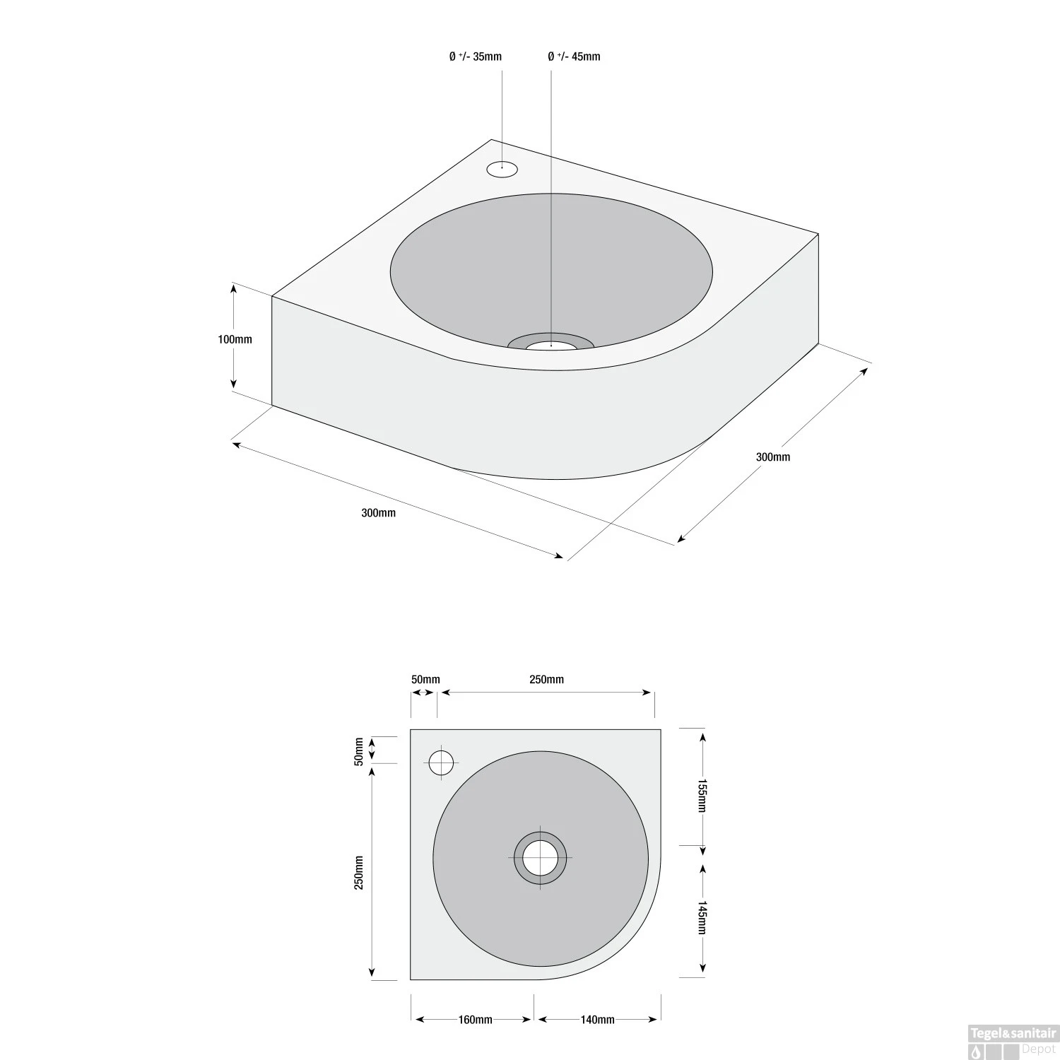 Fonteinset Lotte Keramiek 30x30x10 Cm 4 Fonteinset Lotte Keramiek 30x30x10 Cm - Afbeelding 2