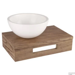 Fonteinplank Differnz Hout 40x25x10cm Bruin Eiken -Sealkin Badkamermeubilair Winkel 8712793562376 00