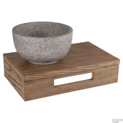 Fonteinplank Differnz Hout 40x25x10cm Bruin Eiken -Sealkin Badkamermeubilair Winkel 8712793562376 01