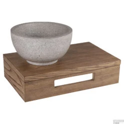 Fonteinplank Differnz Hout 40x25x10cm Bruin Eiken -Sealkin Badkamermeubilair Winkel 8712793562376 02