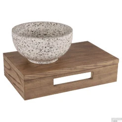 Fonteinplank Differnz Hout 40x25x10cm Bruin Eiken -Sealkin Badkamermeubilair Winkel 8712793562376 03