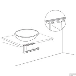 Handdoekhouder Differnz 35x14 Cm Mat Zwart -Sealkin Badkamermeubilair Winkel 8712793563038 handdoekhouder differnz 35x14 cm mat zwart 1