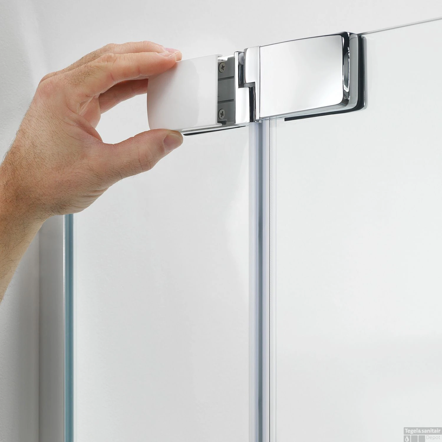 Inloopdouche Sealskin Type A3 120x195 Cm Zilver Hoogglans Helder Glas 7 Inloopdouche Sealskin Type A3 120x195 Cm Zilver Hoogglans Helder Glas - Afbeelding 5