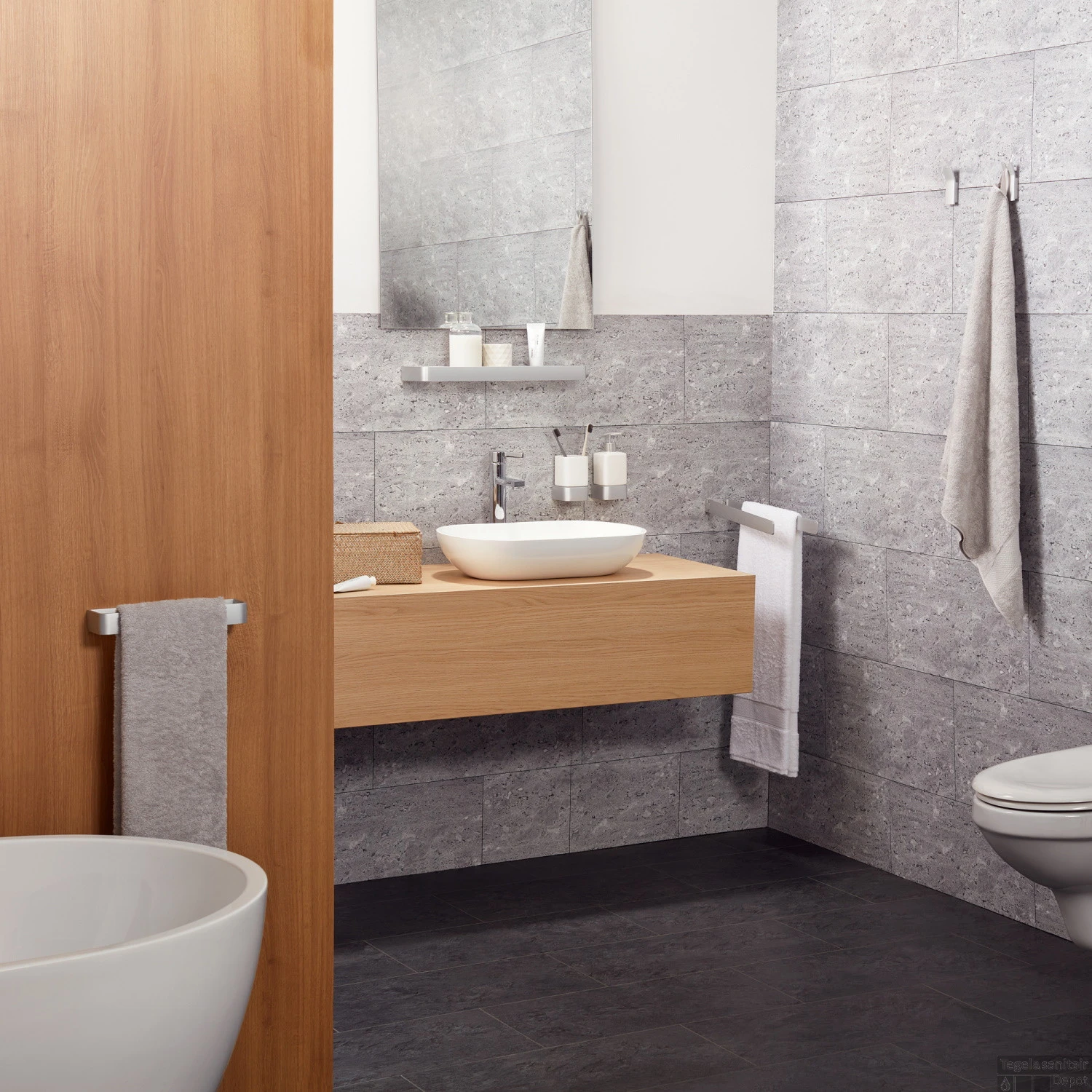 Handdoekhaak Haceka Aline Brushed 8,7x3,6 Cm Aluminium Geborsteld Zilver 4 Handdoekhaak Haceka Aline Brushed 8,7x3,6 Cm Aluminium Geborsteld Zilver - Afbeelding 2