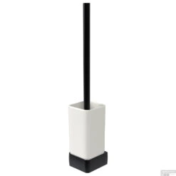 Toiletborstelset Haceka Aline Black 41,4 Cm Aluminium Mat Zwart