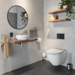 Toiletrolhouder Tiger Cooper Zonder Klep Met L-vorm RVS Geborsteld / Zwart -Sealkin Badkamermeubilair Winkel 8720553004646 4