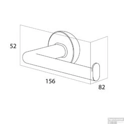 Toiletrolhouder Tiger Cooper Zonder Klep Met L-vorm RVS Geborsteld / Zwart -Sealkin Badkamermeubilair Winkel 8720553004646 5