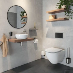 Toiletrolhouder Zonder Klep Tiger Cooper RVS Geborsteld / Zwart -Sealkin Badkamermeubilair Winkel 8720553004653 4