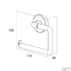 Toiletrolhouder Zonder Klep Tiger Cooper RVS Geborsteld / Zwart -Sealkin Badkamermeubilair Winkel 8720553004653 5