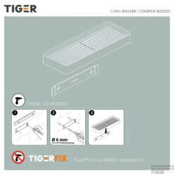 Planchet Tiger Cooper 28 Cm Zwart / RVS Geborsteld -Sealkin Badkamermeubilair Winkel 8720553004752 7