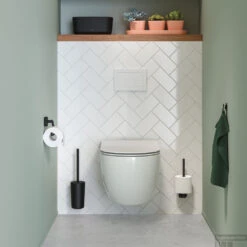 Toiletborstel Tiger Carv Met Houder Zwart -Sealkin Badkamermeubilair Winkel 8720553004875 4