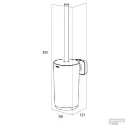 Toiletborstel Tiger Carv Met Houder Zwart -Sealkin Badkamermeubilair Winkel 8720553004875 7