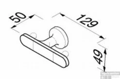 Geesa Tone Handdoekhaak Dubbel Chroom -Sealkin Badkamermeubilair Winkel 87306